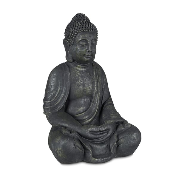 Buddha-patsas, 70x45x35 cm, harmaa