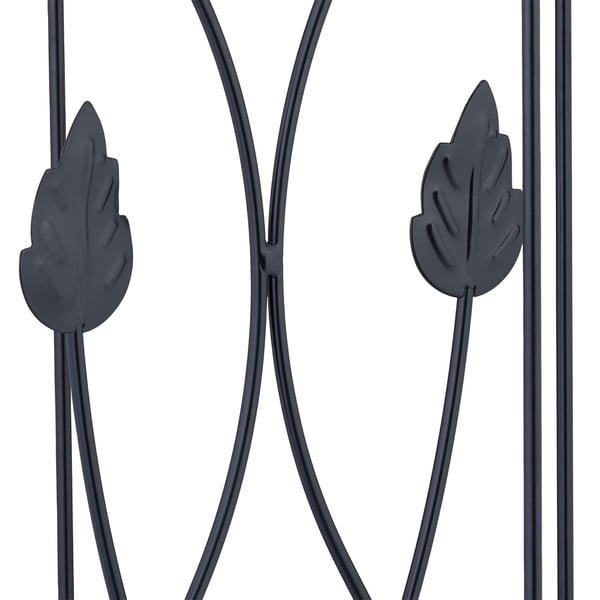 Puutarhaobeliskit, 2 kpl metallisia kasvitukia, 103x20 cm, musta, Kodustaar