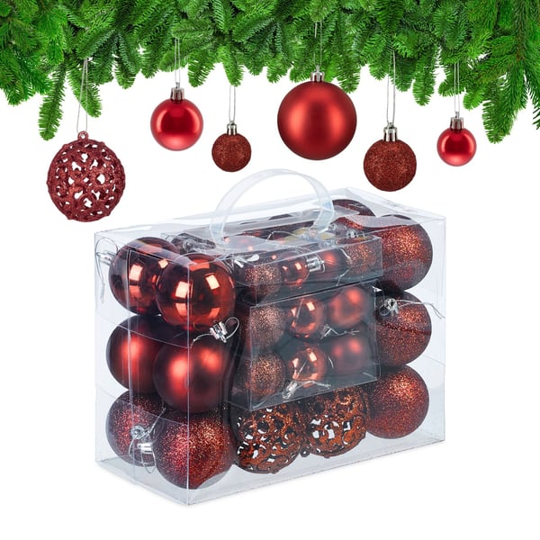 Julgranskulor Set, 4x3 cm, 5x4 cm, 7x6 cm