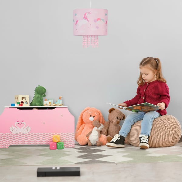Taklampa, Barn Unicorn, 158x35 cm, Rosa
