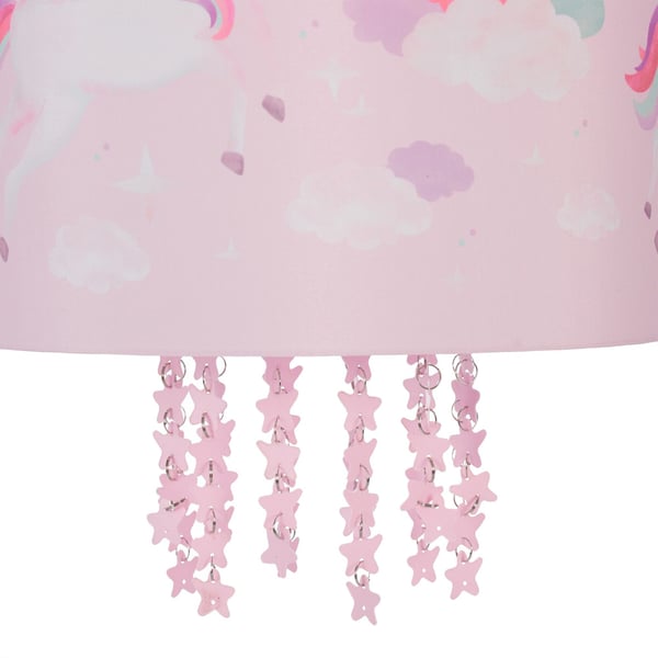 Taklampa, Barn Unicorn, 158x35 cm, Rosa