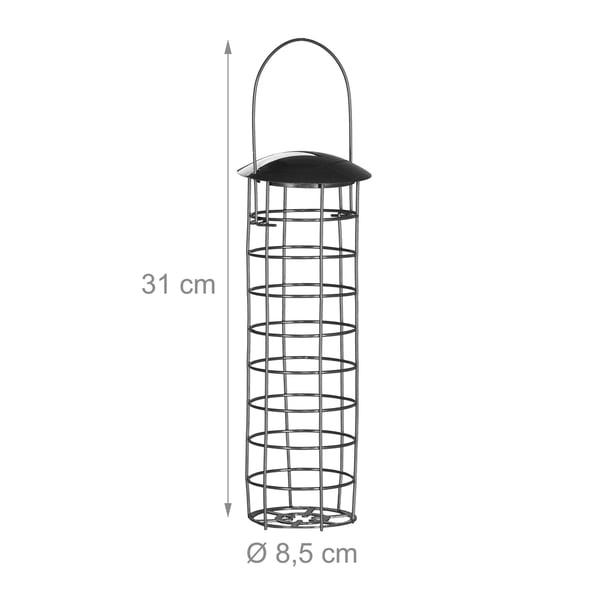 Lintujen ruokinta-automaatti, 31x8.5 cm, musta, Kodustaar