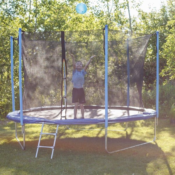 Trampoliinitikkaat, 76x37x6 cm, Hopea