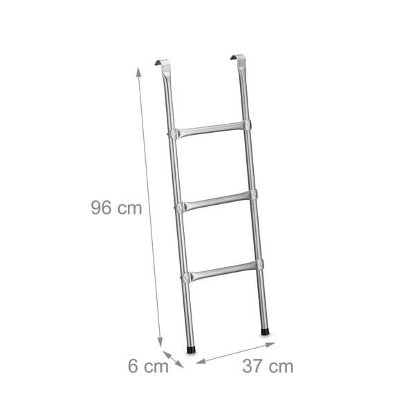 Trampoliinitikkaat, 96x37x6 cm, Hopea