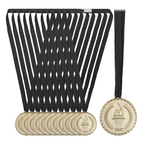 Medaljesæt, 32x5 cm, Guld, Sort, Kodustaar