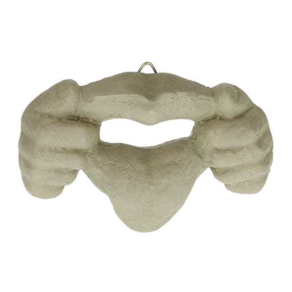 Puutarhakoriste, puun kasvot -koriste, 8.5x12.5x2 cm, beige, Kodustaar