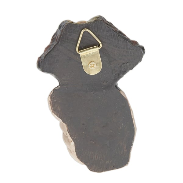 Havefigur, Hviskende Træansigt, Polyresin, Beige