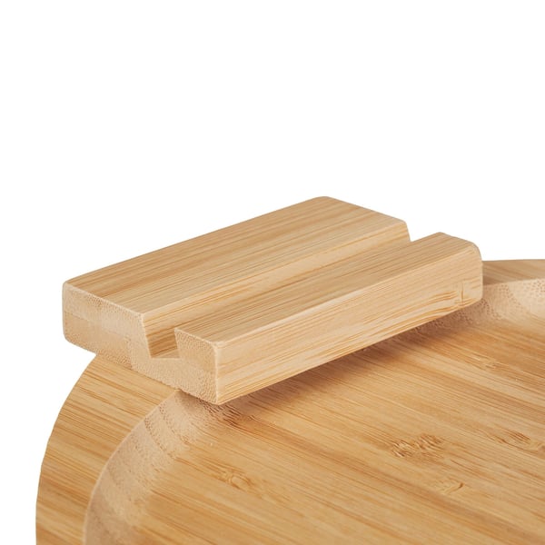 Snacksbricka, Bambu, 12x30x30 cm, Natur, Kodustaar