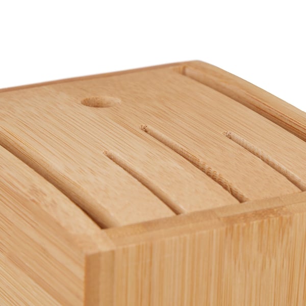 Knivblock, Bambu, 21x11x22 cm, Natur, Kodustaar