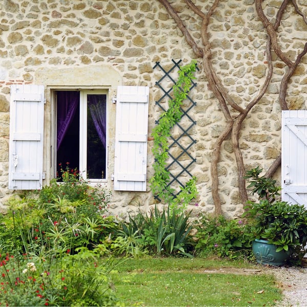 Espalier-sæt, 180x60x1,5 cm, Grå