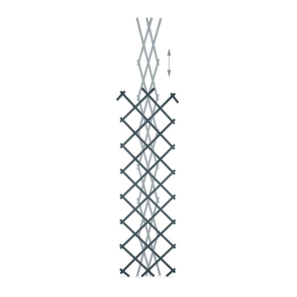 Espalier-sæt, 180x60x1,5 cm, Grå