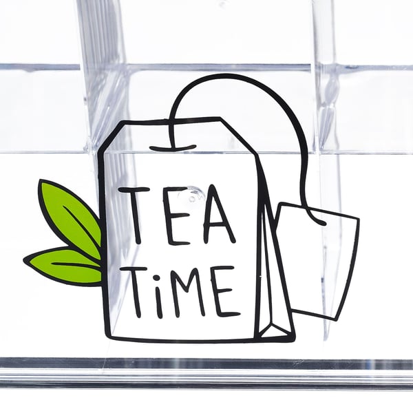 Teaskrin, 21,5x15x9 cm, Transparent, Kodustaar