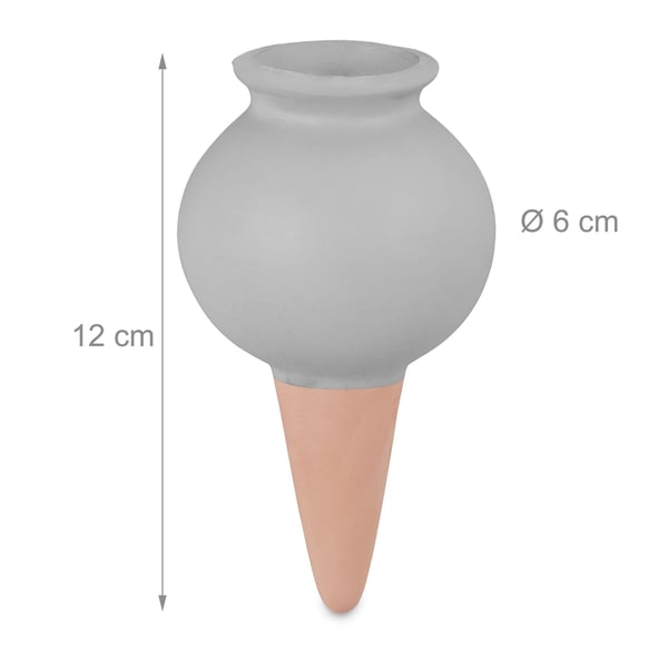 Vanddispenser sæt, Keramik, 12x6 cm, Grå, Kodustaar