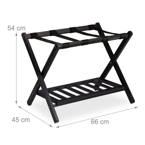 Kuffertstativ, 54x66x45 cm, Sort, Kodustaar