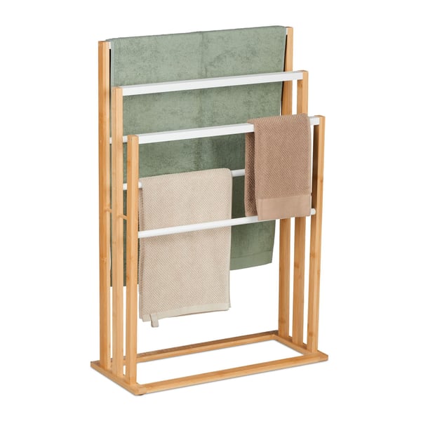 Pyyheteline, bambu, 82x55x24 cm, luonnollinen