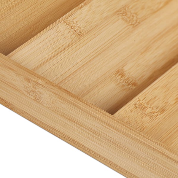 Maustehylly, 2 kpl bambu maustehyllysetti, 5x20x38 cm, luonnonväri, Kodustaar