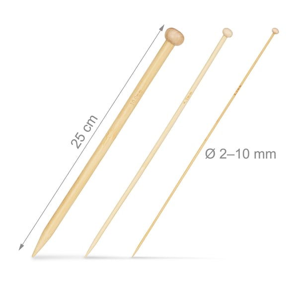 Stickningsnålset, 25 cm, Natur, Kodustaar