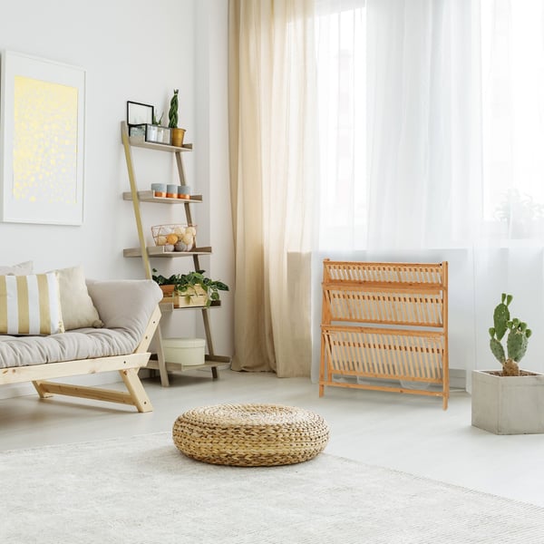 Kukkahylly, 96x99,5x37 cm, luonnonväri