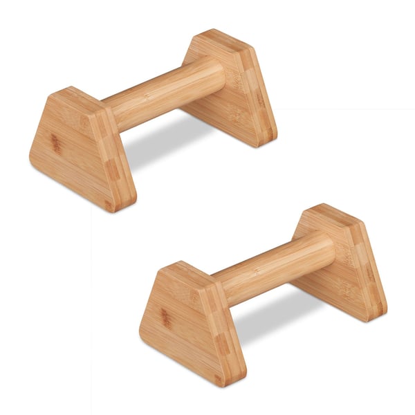 Parallettes, 10,5x14x23 cm, Natur, Bambus, Kodustaar