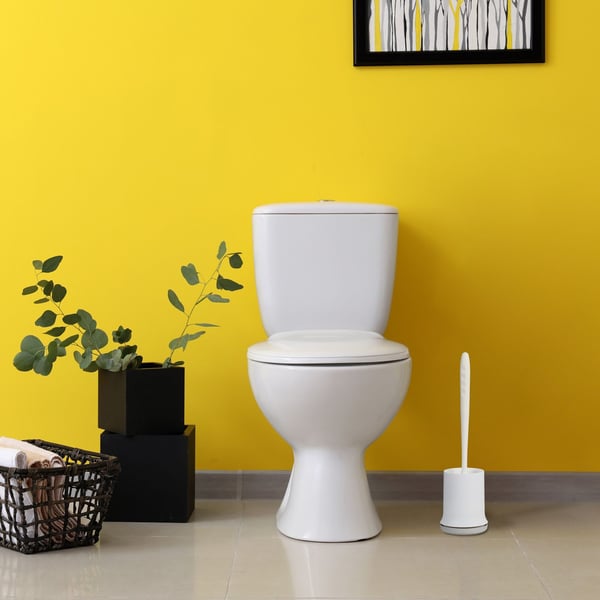 WC-harjasetti, 41x11 cm, valkoinen
