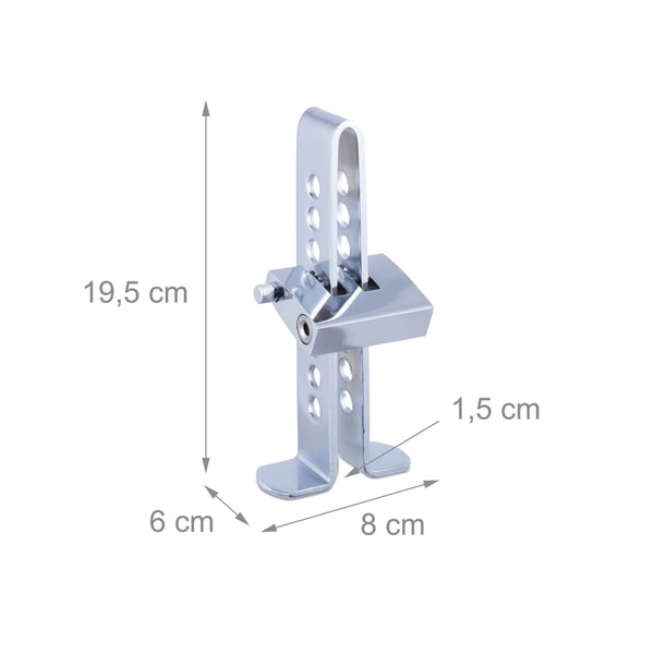 Auton poljinlukko, 19.5x8x6 cm, hopea, Kodustaar
