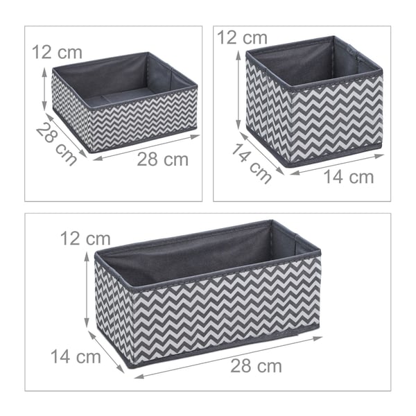 Förvaringslåda set, 12x14x14 cm, Grå, Kodustaar