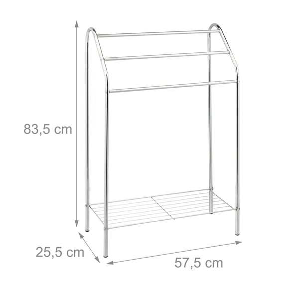 Handdukshängare, 83.5x57.5x25.5 cm, Silver