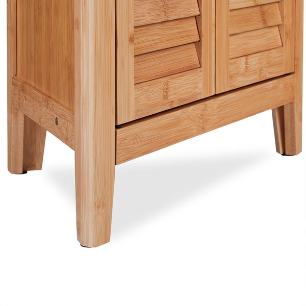 Hjørneskab, Bambus, 92x58x30 cm, Natur