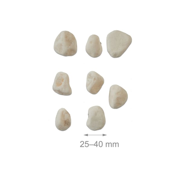 Marmorikivet, 2.5x4 cm, valkoinen, Kodustaar
