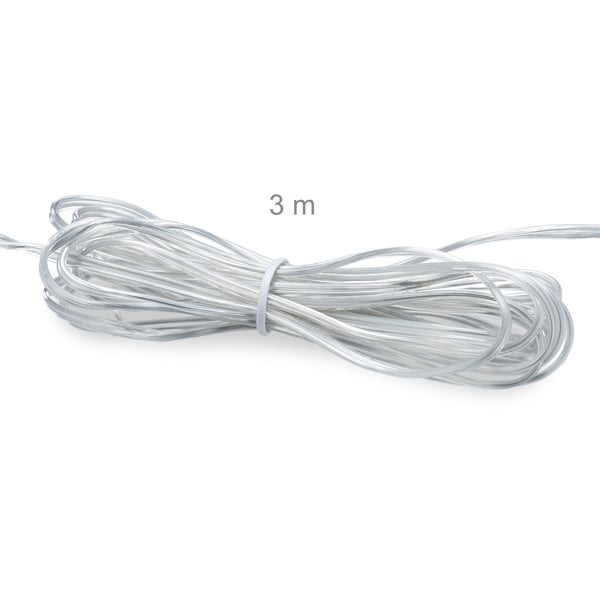 LED Dekorativ Kransbelysning, 25x5 cm, Silver