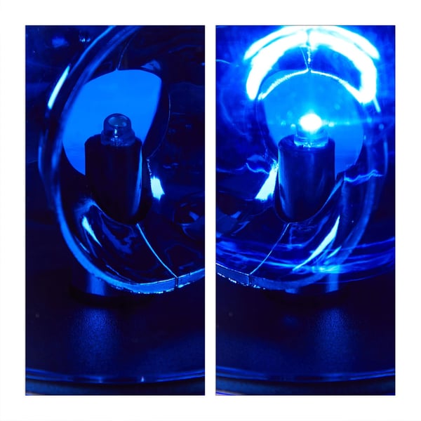 LED Festlys, 11,5x9,5 cm, Blå, Kodustaar