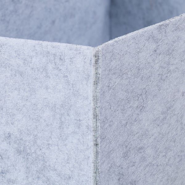Vedpåse, filt, 25x50x25 cm, grå, Kodustaar