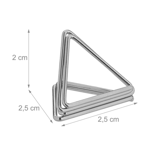 Paikkakorttipidike, kolmio, 2x2,5x2,5 cm, rauta, Kodustaar