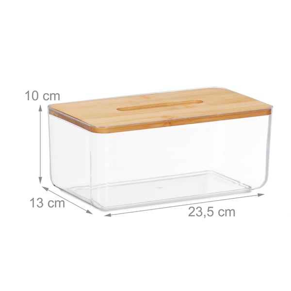 Servetthållare, 10x23,5x13 cm, Transparent, Kodustaar