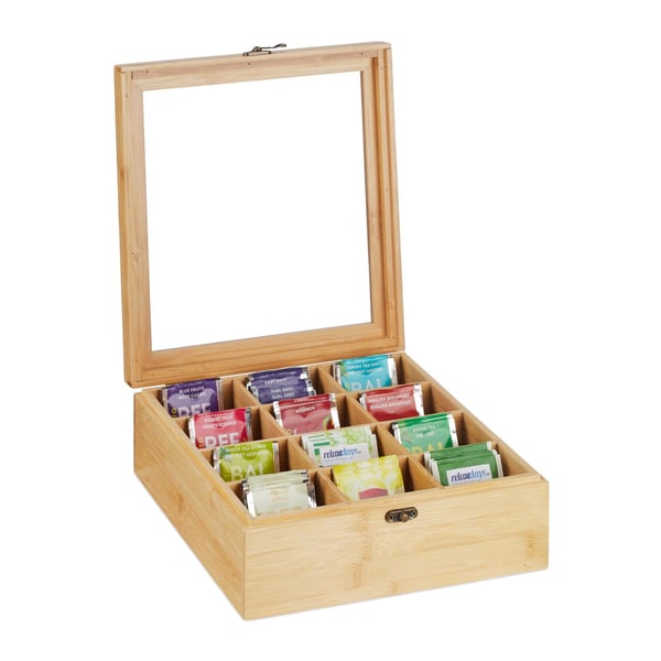 Te-organisator, 9,5x26,5x28,5 cm, Natur, Kodustaar