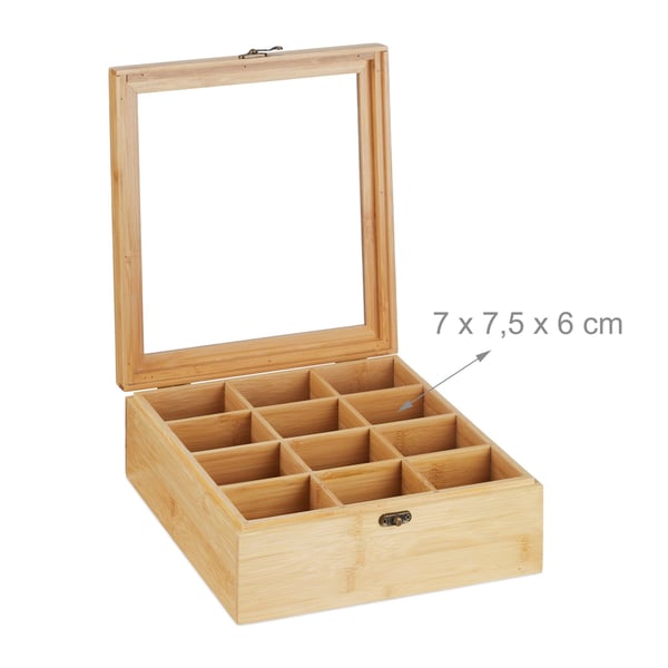 Te-organisator, 9,5x26,5x28,5 cm, Natur, Kodustaar