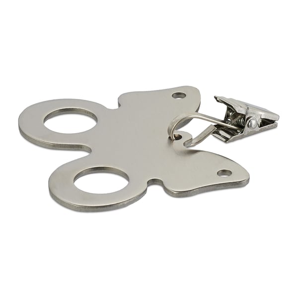 Bordduksvikter, Fjärilsdesign, 7.5x6.5x1 cm, Silver, Kodustaar