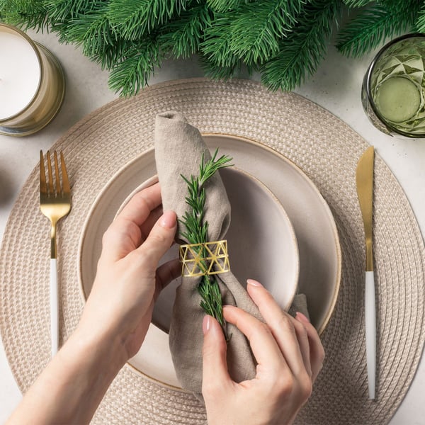 Servettring Set, 3x4,5 cm, Kodustaar