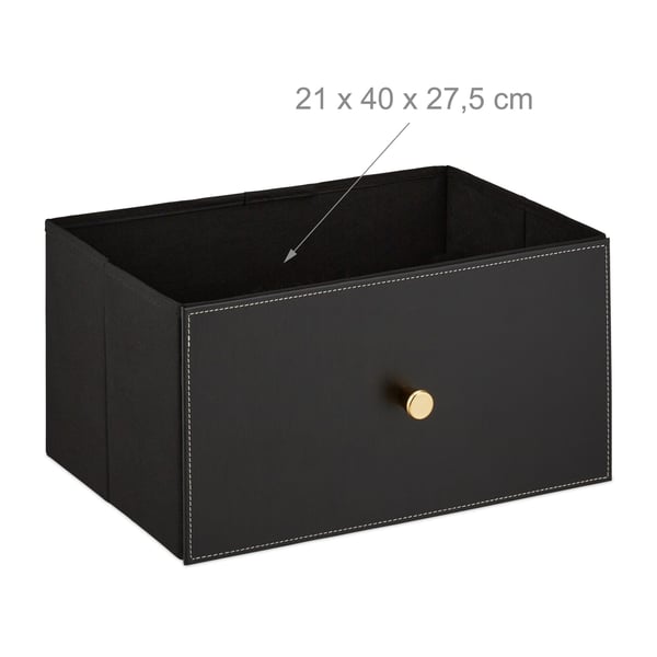 Sidebord, 55.5x46x33 cm, Sort