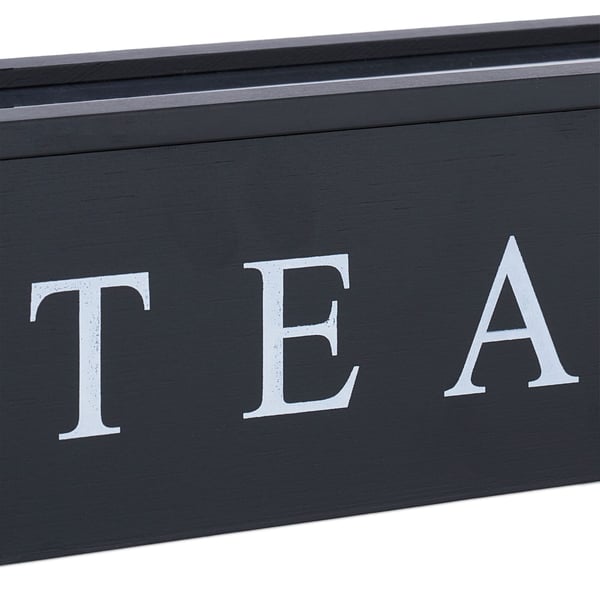 Te-organisator, 9x43,5x9 cm, Sort, Kodustaar