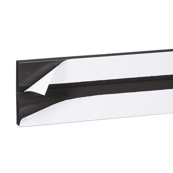 Garage vægbeskytter, 50x10x1,5 cm, rød, hvid, Kodustaar