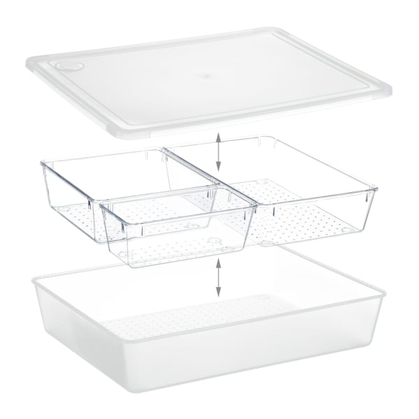 Organisatör, 7x32x24,5 cm, Transparent, Kodustaar