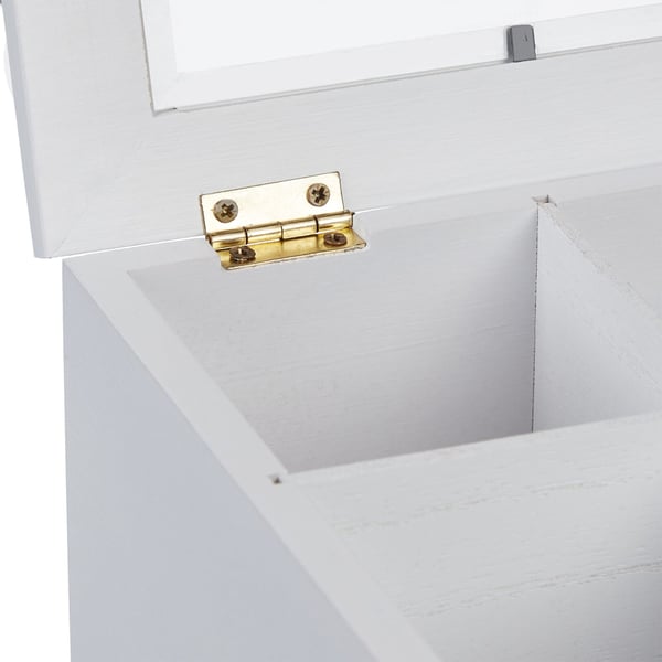 Te-organisator, 9 fack, 9x23,5x23,5 cm, vit