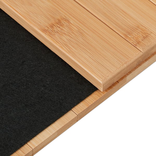 Tarjotintaso käsinojalle, bambu, 1x48x32 cm, luonnollinen