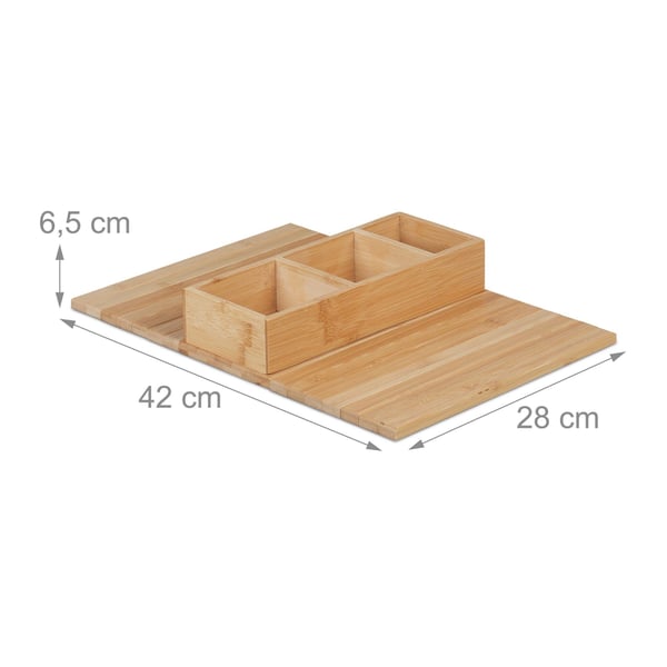 Serveringsbricka, 6.5x42x28 cm, Natur