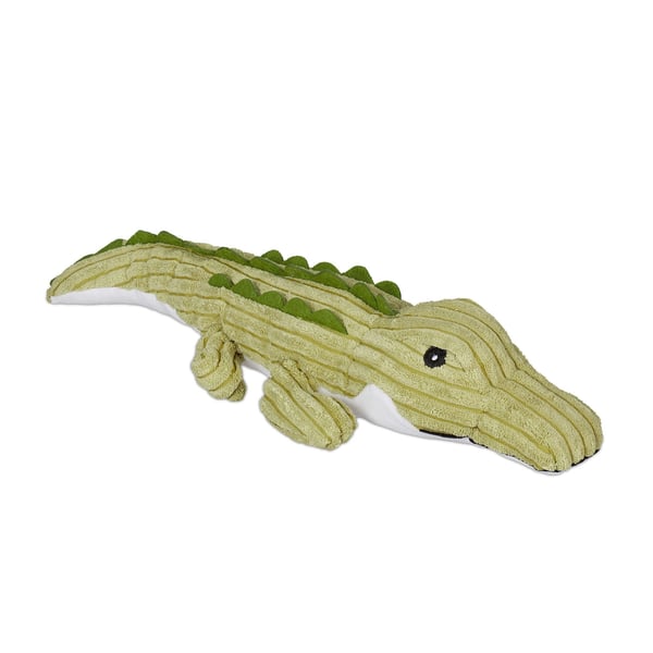 Dörrstopp, krokodilformad, 8x45x16 cm, grön