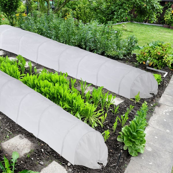 Planthustunnel Set, 500x53x50 cm, Vit, Kodustaar