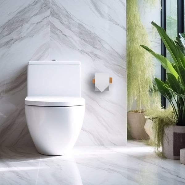 WC-paperiteline, bambu, 3x13,5x9 cm, luonnonvärinen