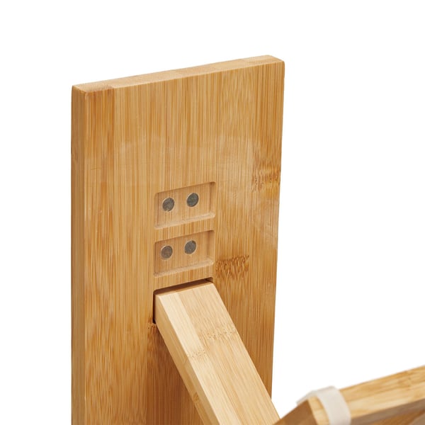 Toiletskammel, Justerbar 2-delt Bambus, 12x31 cm, Natur