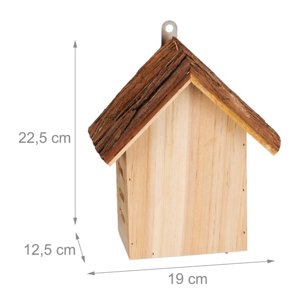 Mariehøne Hus, 22,5x19x12,5 cm, Natur